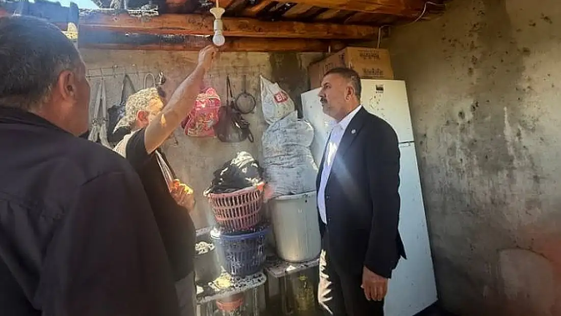 Başkan Fevzi Sayan’dan Yangınzede Aileye Destek Ziyareti