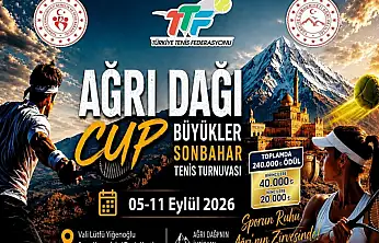 Ağrı'da Tenis Heyecanı Başlıyor 81 İlden 180 Sporcu Ağrı Dağı Cup İçin Ter Dökecek