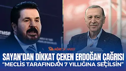 Savcı Sayan'dan dikkat çeken Erdoğan çağrısı: 'Meclis tarafından 7 yıllığına seçilsin'