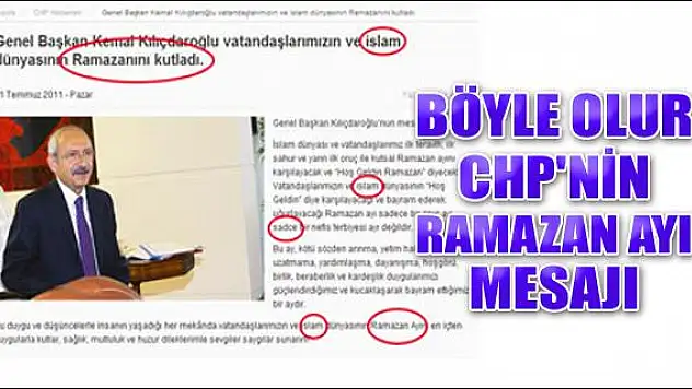 Böyle olur CHP mesajı