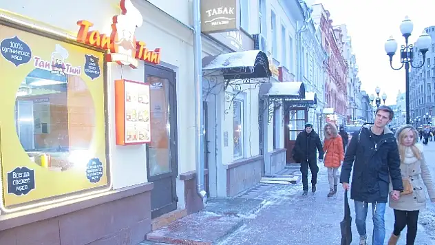 Mersin'in Tantunisi Moskova'nın Tarihi Arbat Caddesi'nde
