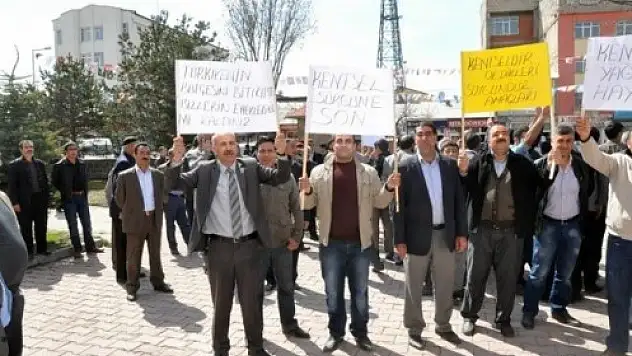 Patnos'ta Kentsel Dönüşüm Protestosu