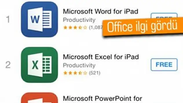 Microsoft, App Store'da Zirveye Oturdu