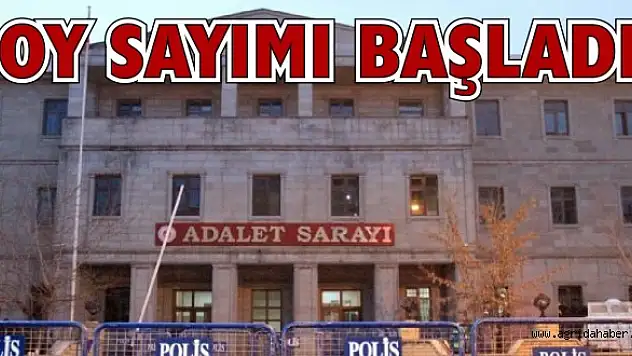 Ağrı'da Oy Sayımına Başlandı