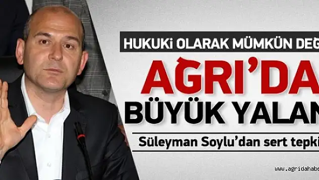 Ağrı'da büyük yalan!
