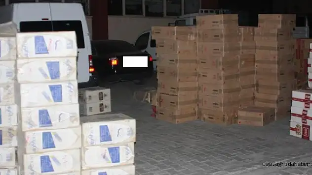 Ağrı'da 40 Bin Paket Kaçak Sigara Ele Geçirildi