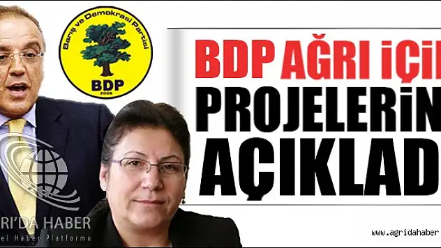 BDP AĞRI İÇİN PROJELERİNİ AÇIKLADI