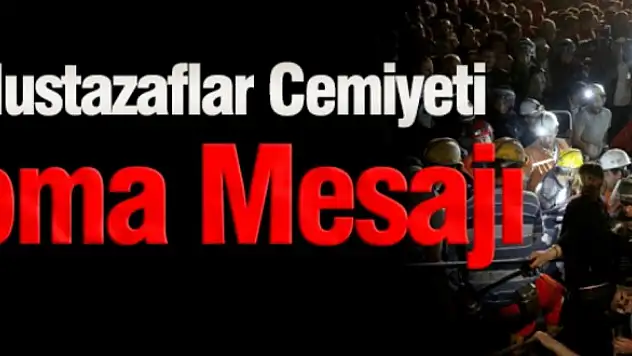 Mustazaflar Cemiyetinden başsağlığı