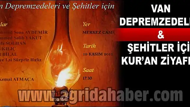 AĞRI ANADOLU GENÇLİK DERNEĞİNDEN KUR-AN ZİYAFETİ