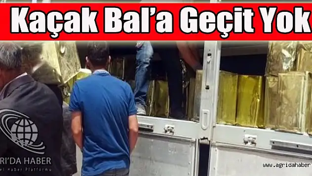 Ağrıda Büyük Kaçak Bal Operasyonu
