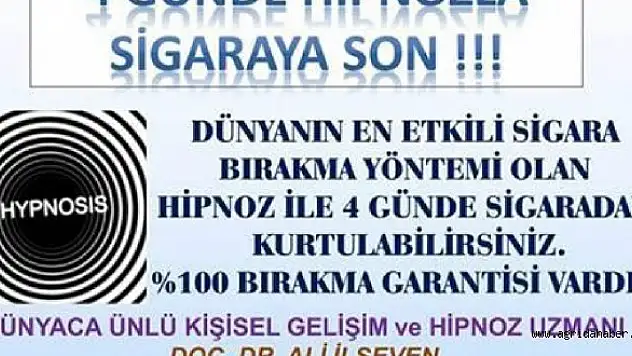 Hipnozla Sigaradan Kurtulacaklar