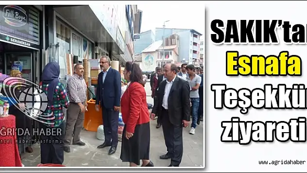 Ağrı Belediye Eş Başkanlarından Esnafa Teşekkür Ziyareti