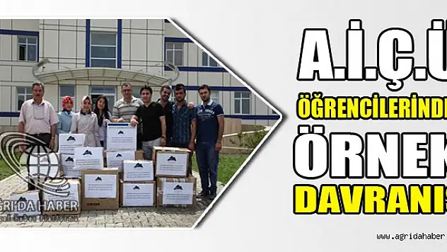 AĞRI İBRAHİM ÇEÇEN ÜNİVERSİTESİ ÖĞRENCİLERİNDEN ÖRNEK KAMPANYA