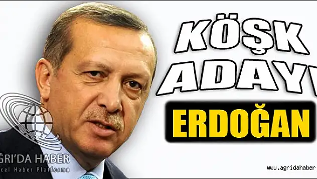 AK Parti'nin Köşk adayı Başbakan Recep Tayyip Erdoğan.
