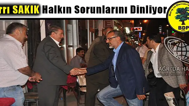 Ağrı Belediye Eş Başkanı Halkın Arasında