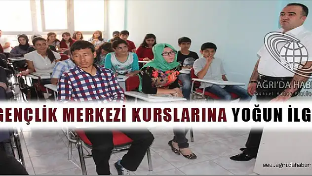 GENÇLİK MERKEZİ KURSLARINA YOĞUN İLGİ