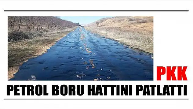 PKK petrol boru hattını patlattı
