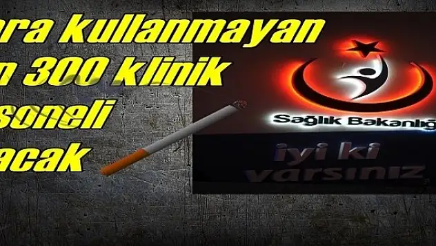 Ağrı Sağlık Müdürülüğü Sigara Kullanmayan Persolen Alacak