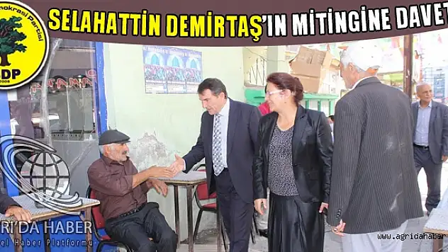 Selahattin Demirtaşın Mitingine Davet