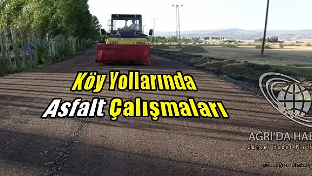 Köy Yollarında Asfalt Çalışmaları