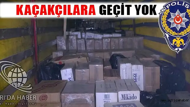 KAÇAKÇILARA GEÇİT YOK