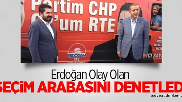 Erdoğan O Minibüsün Önünde Poz Verdi