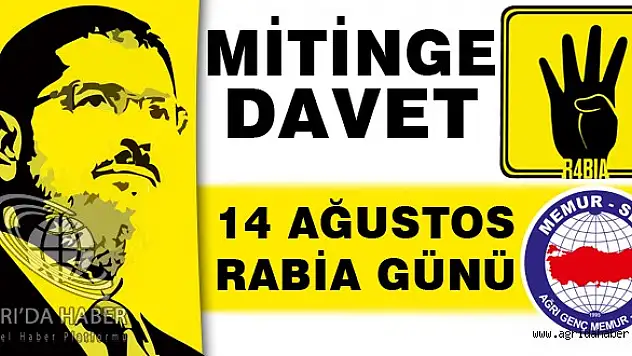 Ağrıda Dünya Rabia Günü Mitingine Davet