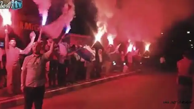 Recep Tayyip Erdoğan İçin Ağrıda Kutlama Yapıldı