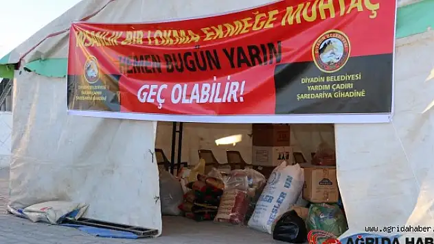 Diyadin Kobanê'ye Yardım Elini Uzatıyor