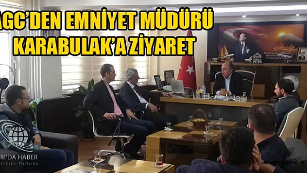 Ağrı Gazeteciler Cemiyetinden Emniyet Müdürü Karabulak'a Ziyaret