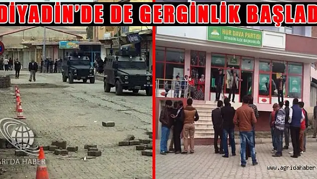 Diyadin'de Kobani Gerginliği