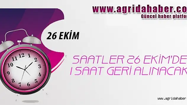 Bu Gece Saatler Geriye Alınıyor!