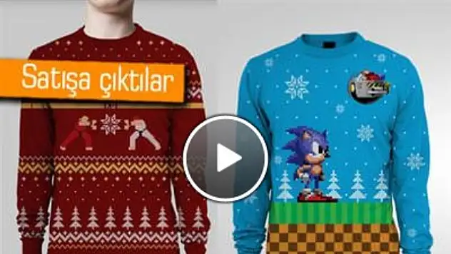 Bu Kışın Modası Sonic ve Street Fighter'lı 8-bit Kazaklar
