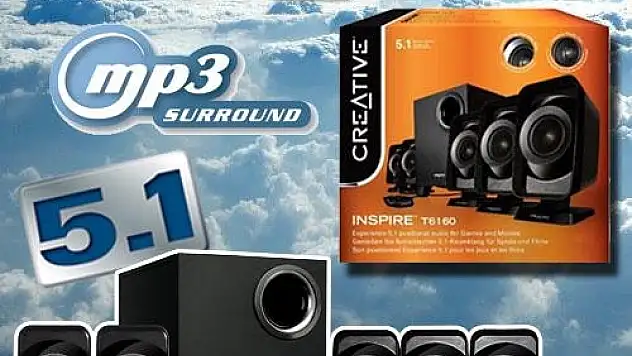 Creative İnspıre T6160 50w Rms 5+1 Hoparlör Siyah