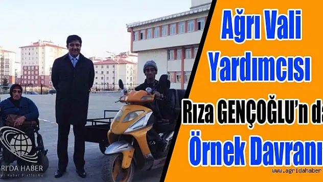 Vali Yardımcısı Gençoğlundan Engellilere Yardım Eli