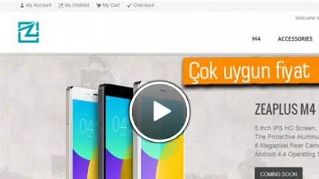 Çin'den Xiaomi Mi4 Klonu Telefon: Zeaplus M4
