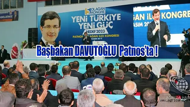 Başbakan Ahmet Davutoğlu Patnosta