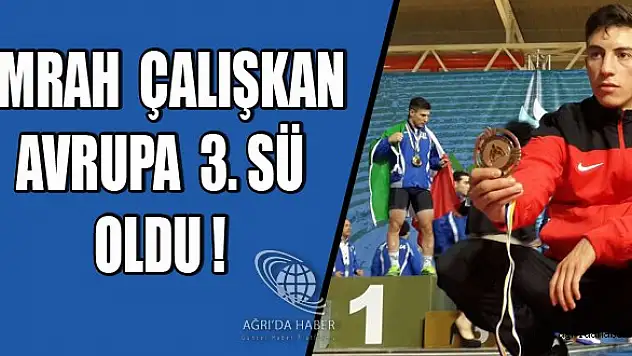 Emrah Çalışkan Avrupa 3.'sü Oldu