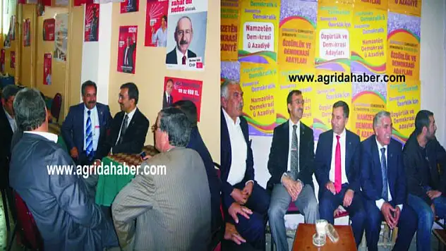 AK PARTİ ADAYI M. KERİM YILDIZ  BDP VE CHP SEÇİM BÜROLARINA ZİYARETLER