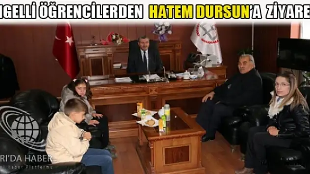Engelli Öğrencilerden Müdür Dursuna ziyaret