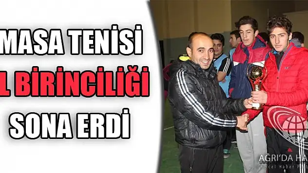 Masa Tenisi İl Birinciliği Sona Erdi