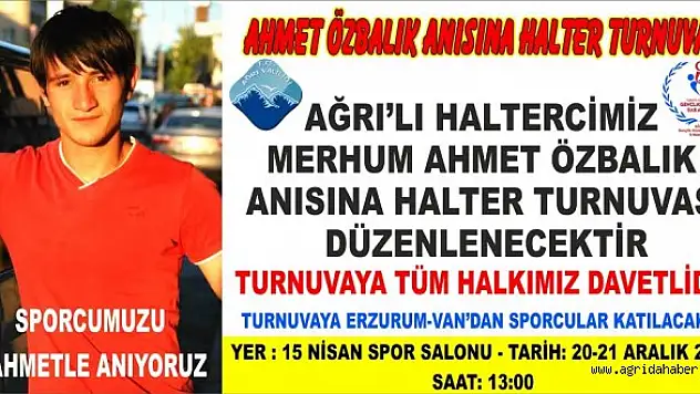 Ahmet Özbalık Anısına Halter Turnuvası