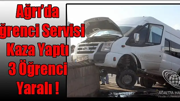 İlkokul Öğrencilerini Taşıyan Minibüs Kaza Yaptı