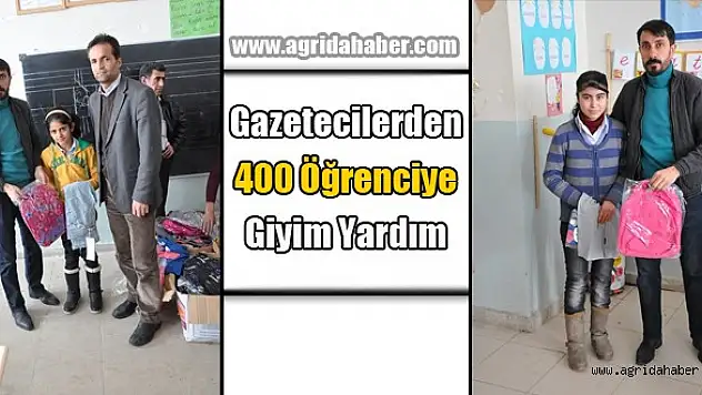 Gazetecilerden 400 Öğrenciye Giyim Yardımı