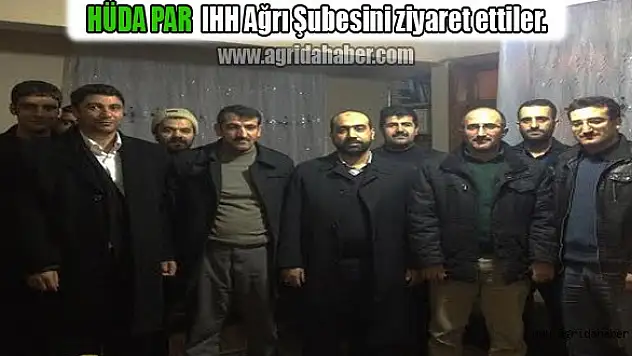 HÜDA PAR  IHH Ağrı Şubesini Ziyaret Etti