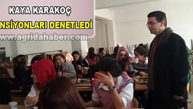 Karakoç, Pansiyonları denetledi