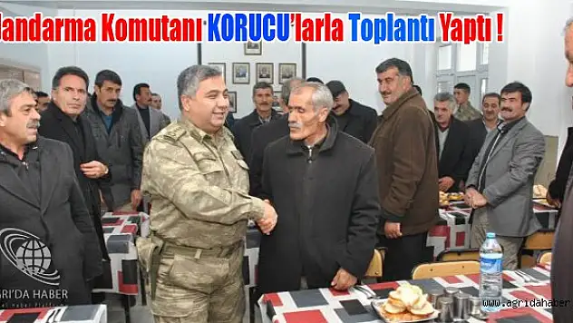 Ağrı'da Korucularla Sohbet Toplantısı