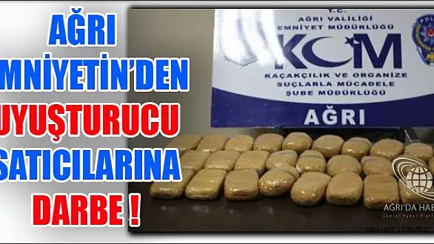 Polisten Kaçakçılara ve Zehir Tacirlerine Darbe