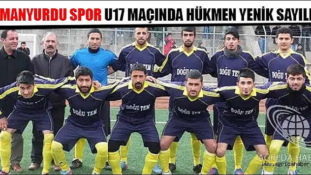 İDMANYURDU SPOR, U17 MAÇINDA HÜKMEN YENİK SAYILDI