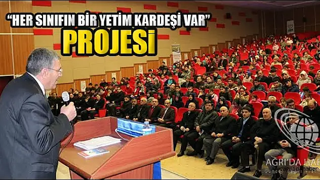 Ağrı'da 'HER SINIFIN BİR YETİM KARDEŞİ VAR' Projesi